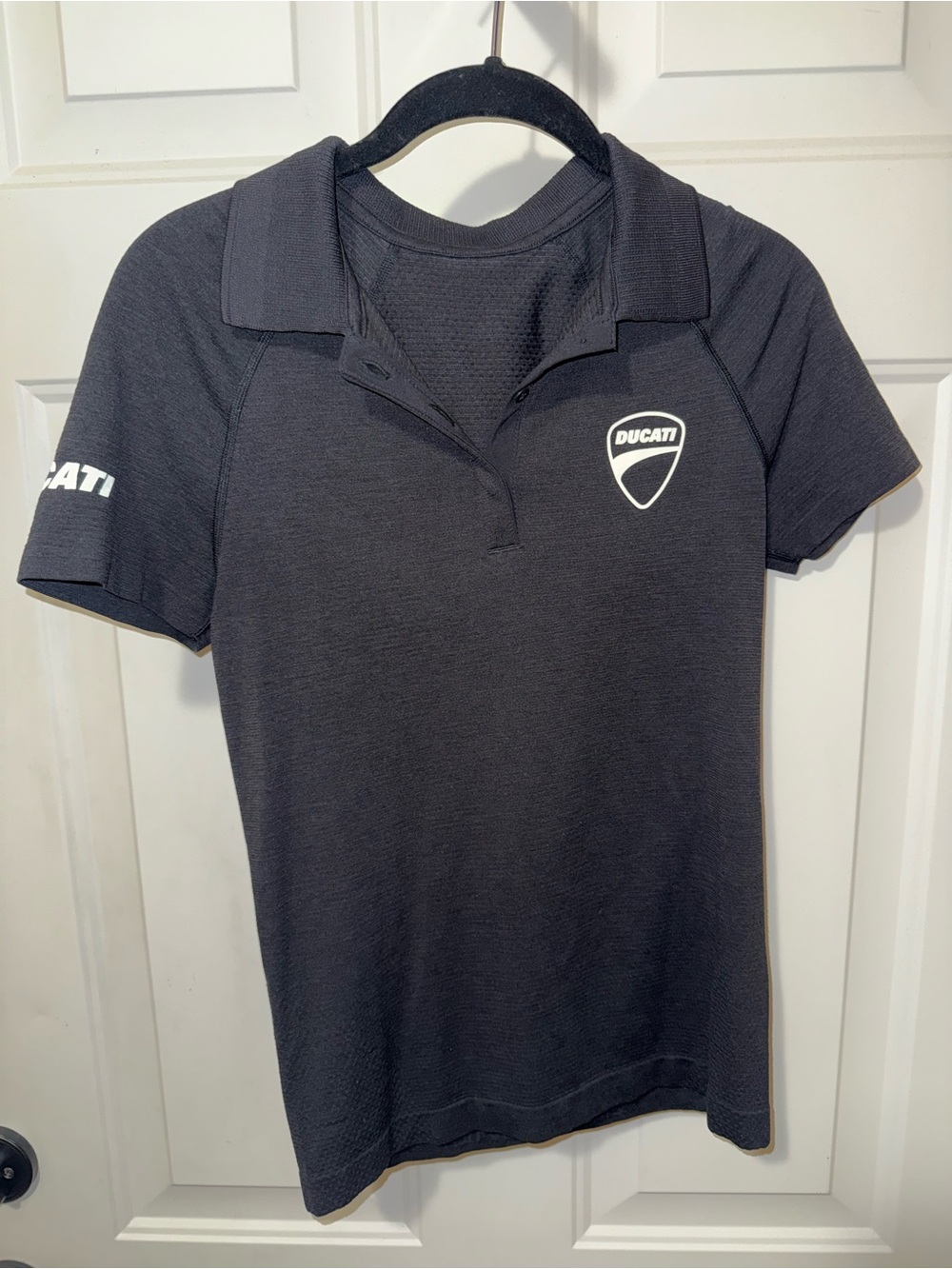 Lululemon Ducati Black Polo Shirt
